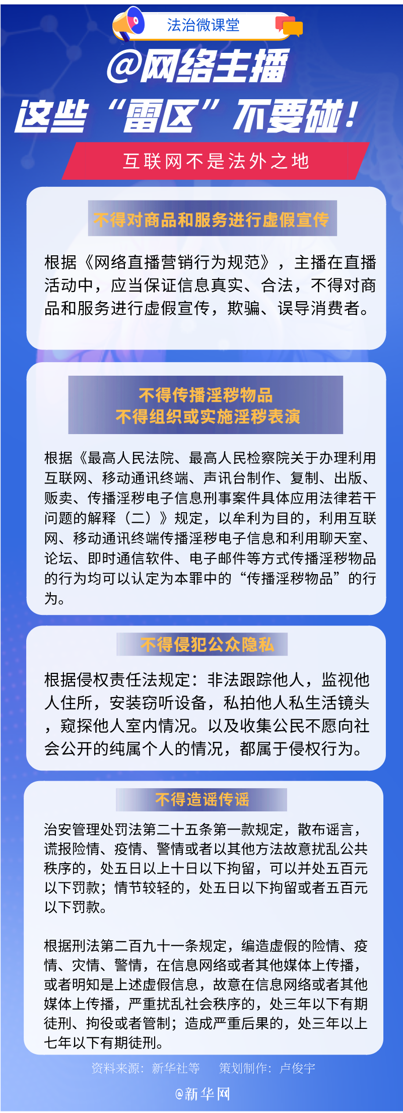 深圳律师@网络主播，这些“雷区”不要碰！